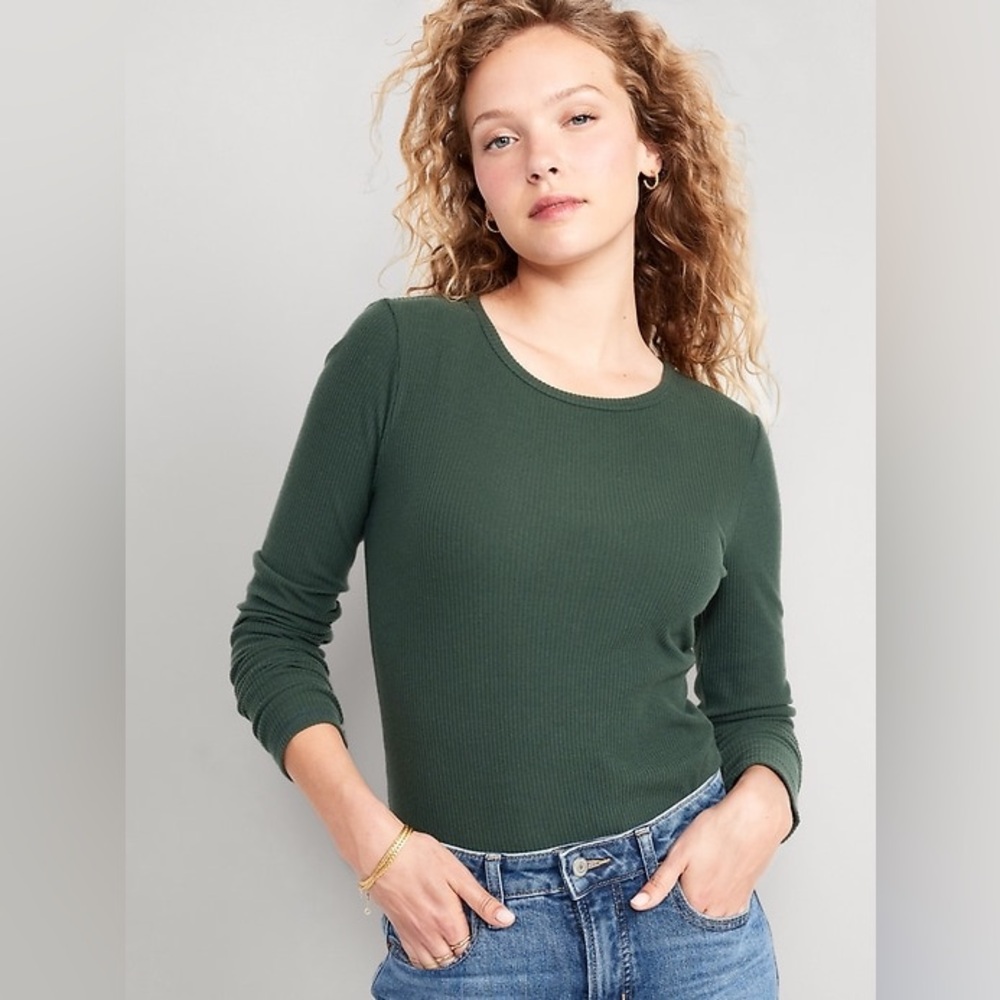Old Navy Plush Long-Sleeve Crew-Neck T-Shirt